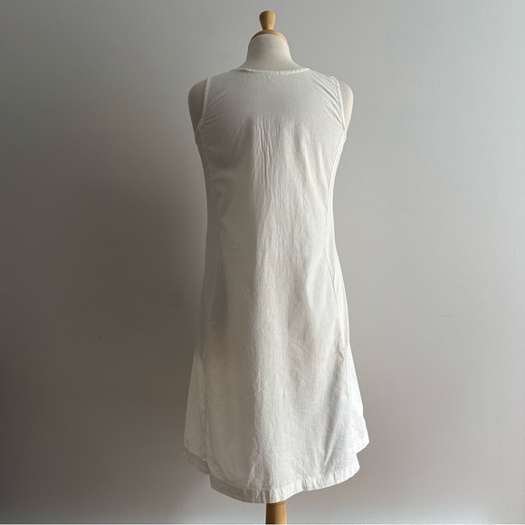 Vintage Antique White Cotton Nightgown French Seam Rustic Shift Dress - Picture 7 of 12